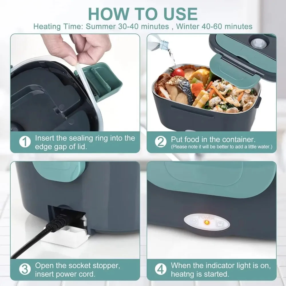 Electric Lunch Box – Heated Lunch for Car, Truck & Office